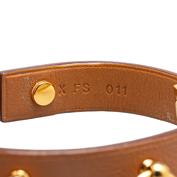 Pre-Loved Hermès Mini Leather Dog Anneaux Wrap Bracelet - Picture 5 of 7
